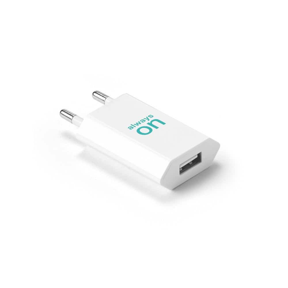 WOESE. Strömadapter USB-A 5W av återvunnen ABS (100 % rABS)