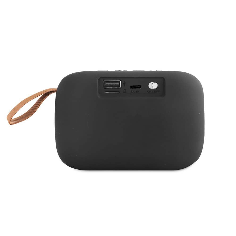 GANTE. Bärbar 3W högtalare med 2h batteritid i polyester och ABS