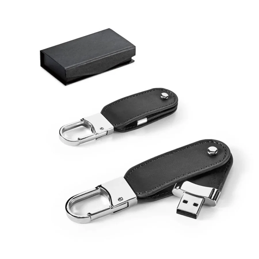 BRAGG 8GB. USB-minne med 8GB i PU och med karbinhake