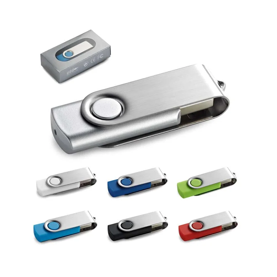CLAUDIUS 4GB. 4 GB USB-minne med metallklämma
