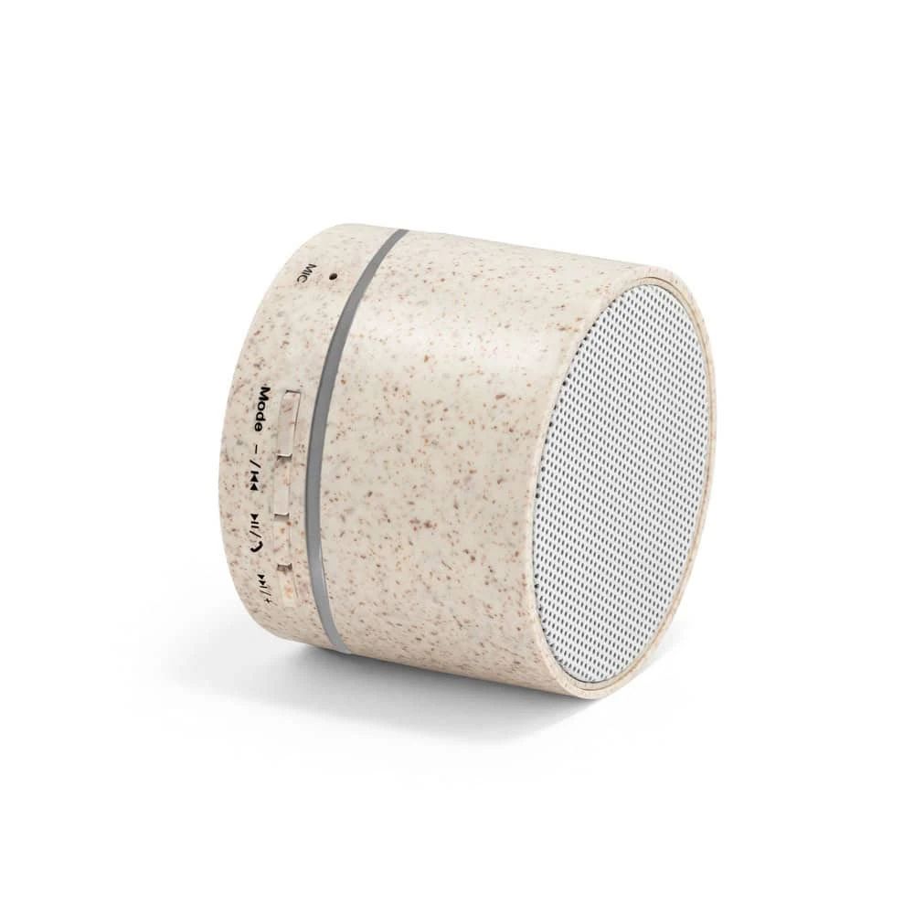 RE-LINEU. 3W bärbar högtalare med 4h30m batteritid i halmfiber och återvunnen ABS (100 % rABS)
