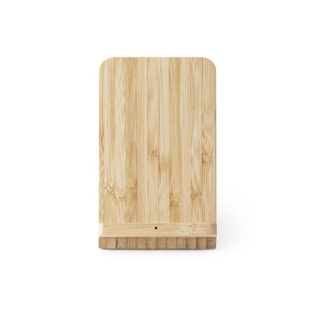 LEAVITT. Smartphonehållare och kulspetshållare med 10W snabb trådlös laddare i bambu
