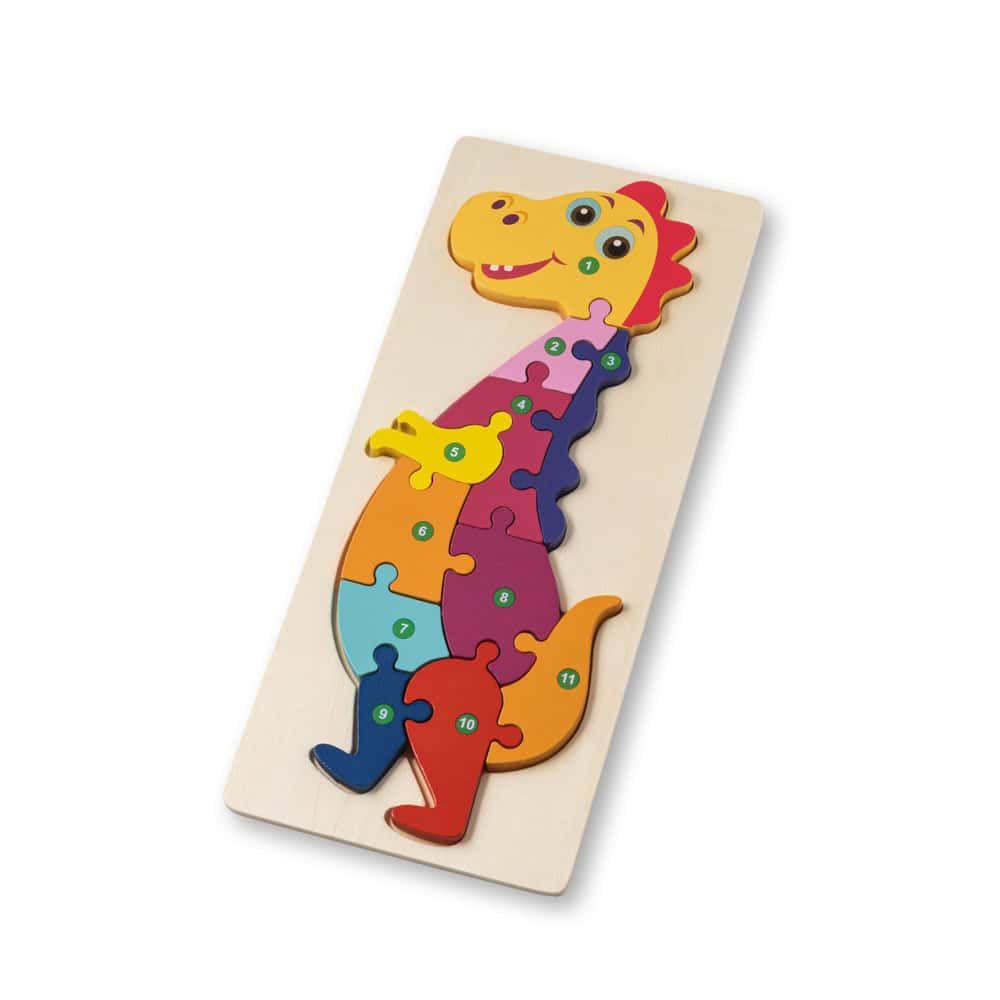 DIPLODOCO. Dinosaurieformat pussel i furuplywood
