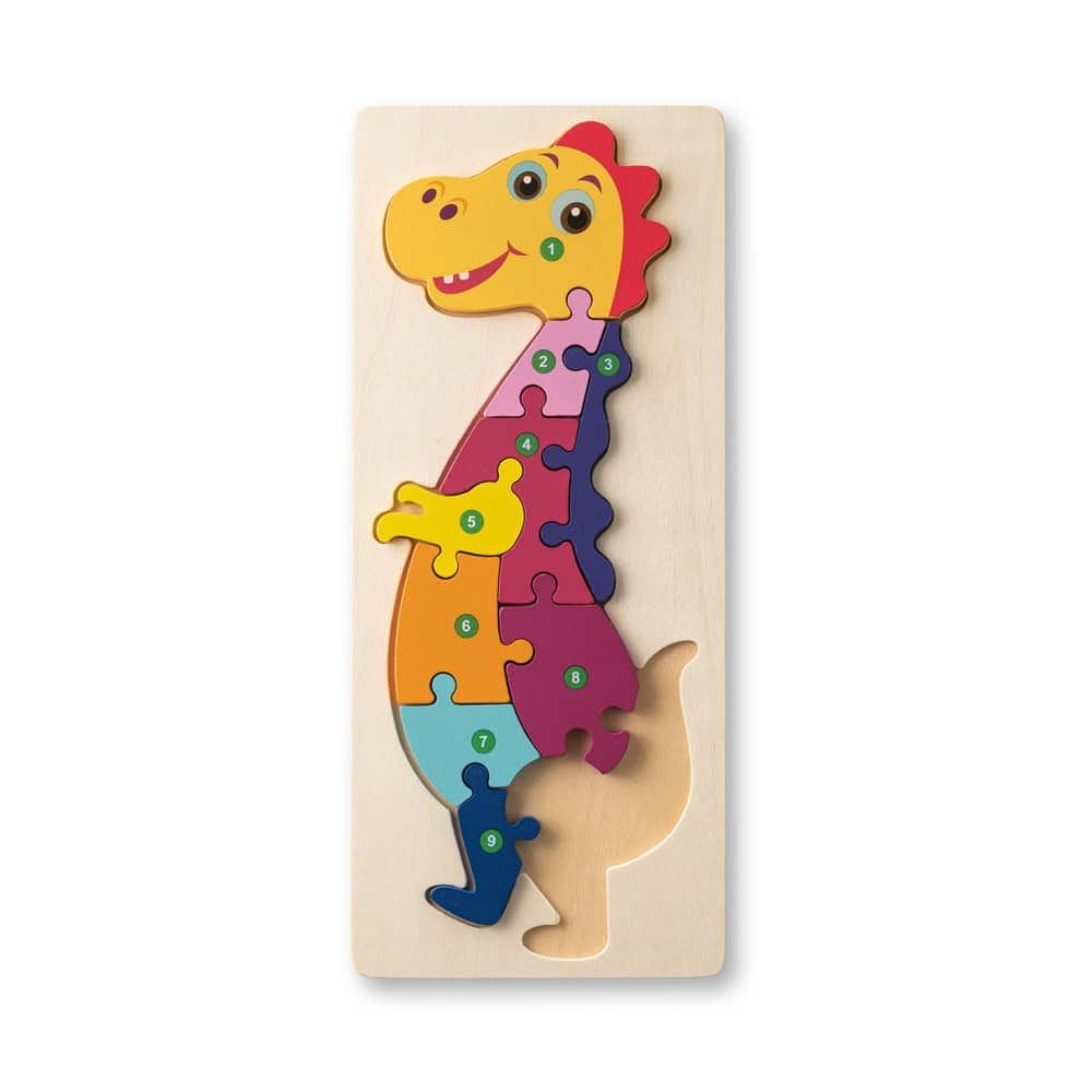 DIPLODOCO. Dinosaurieformat pussel i furuplywood