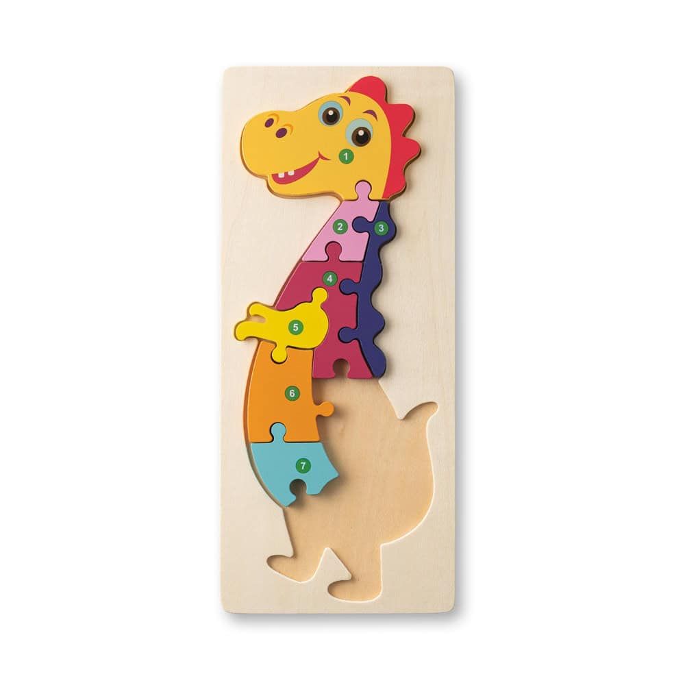 DIPLODOCO. Dinosaurieformat pussel i furuplywood
