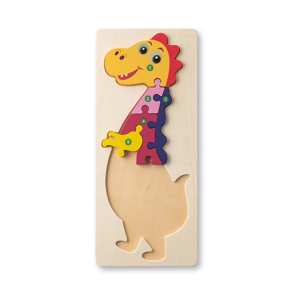 DIPLODOCO. Dinosaurieformat pussel i furuplywood