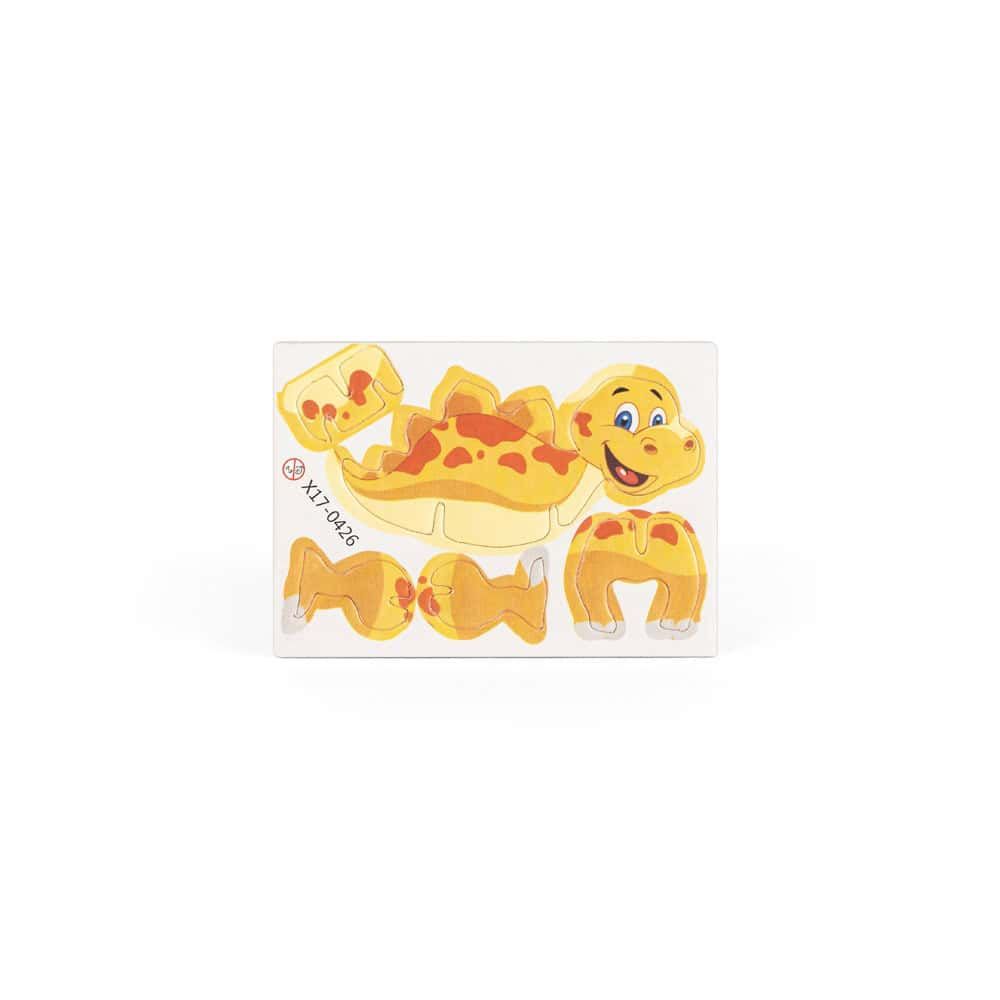 DINOSAURUS. 3D-pussel i papper och EVA i form av en dinosaurie