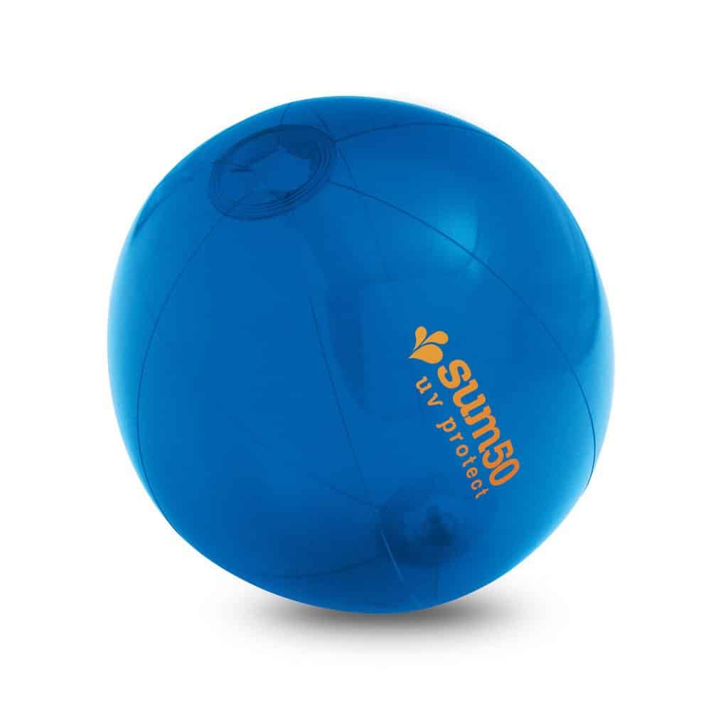 PECONIC. Uppblåsbar badboll i genomskinlig PVC