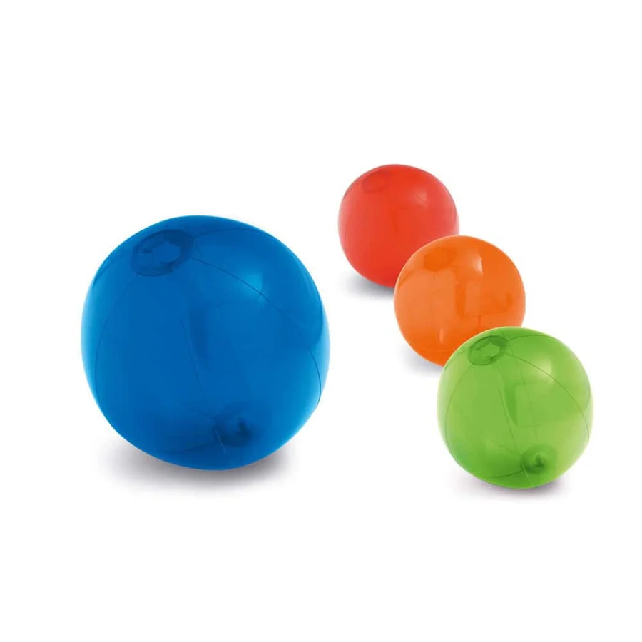 PECONIC. Uppblåsbar badboll i genomskinlig PVC
