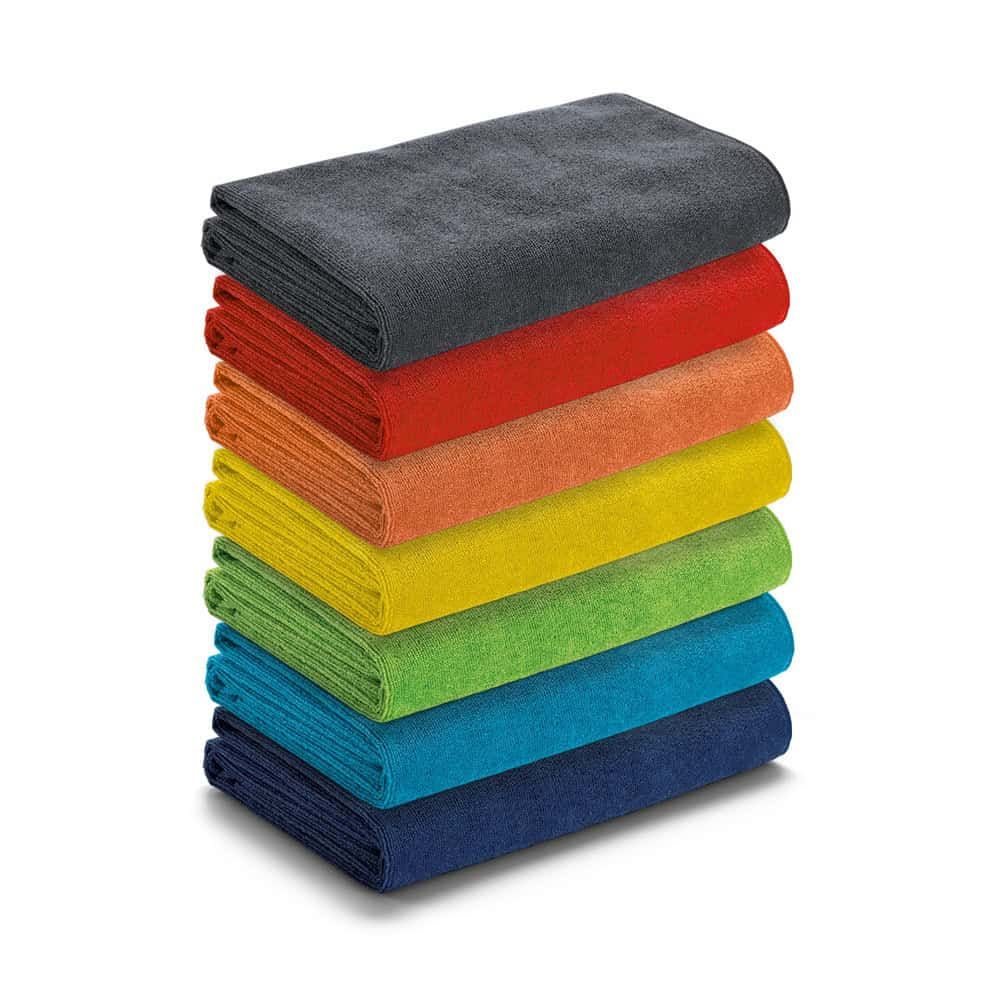 CALIFORNIA. Strandhandduk i mikrofiber (250 g/m²) – profilreklam med tryck från ExpoTryck