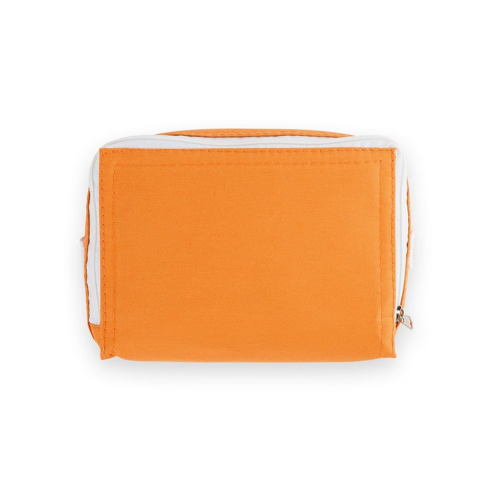 Kylväska 3 L i orange, perfekt för mat och dryck på resan. Tillverkad i slitstark 600D-nylon för hål.