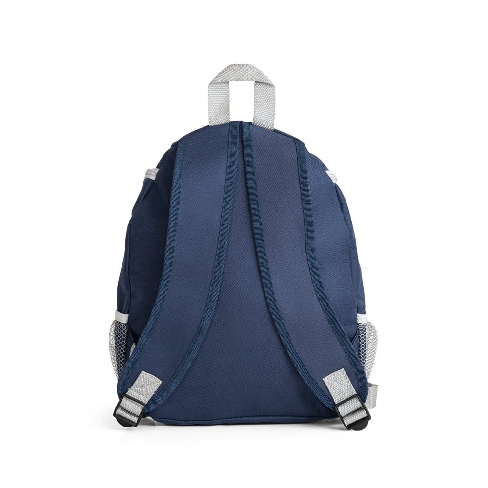 Blå ryggsäck med kylväska, 10L, i slitstarkt 600D-material.