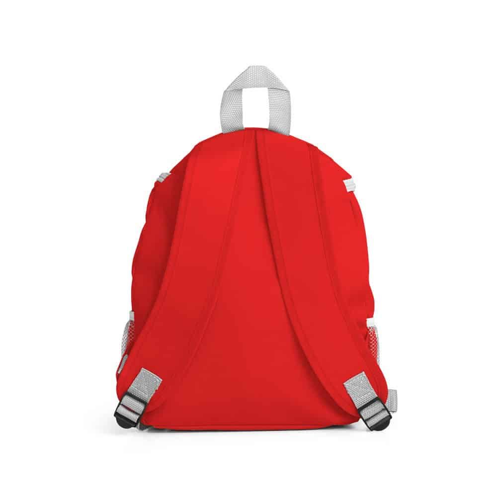 Röd kylväska i ryggsäcksdesign, 10L kapacitet, slitstark 600D-tyg.