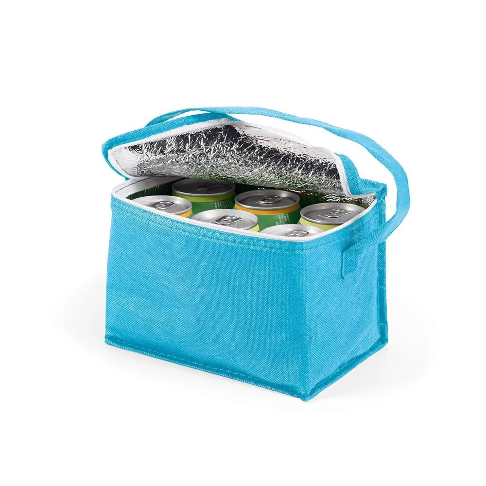 Kylväska i non-woven med 3-liters kapacitet, perfekt för kalla drycker.