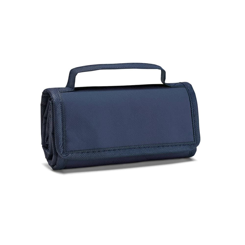 Mörkblå hopfällbar kylväska i non-woven material, 2 liter kapacitet.