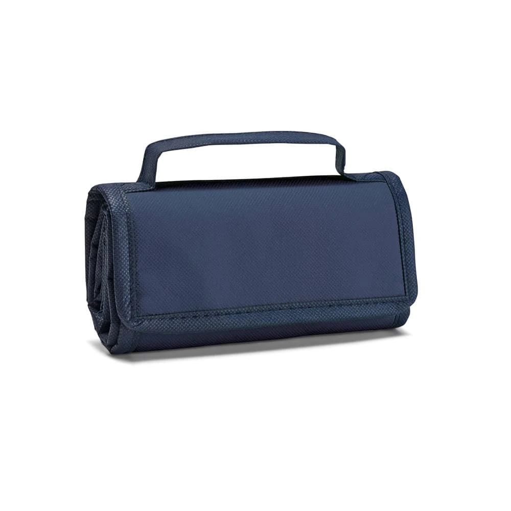 Mörkblå hopfällbar kylväska i non-woven material, 2 liter kapacitet.