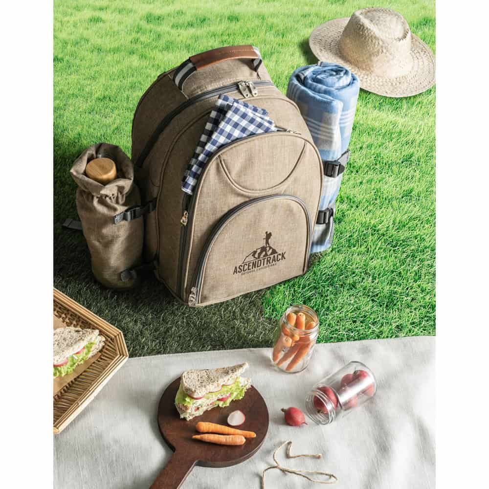 VILLA. kylväsk picknickryggsäck i 600D, återvunnen polyester med hög densitet