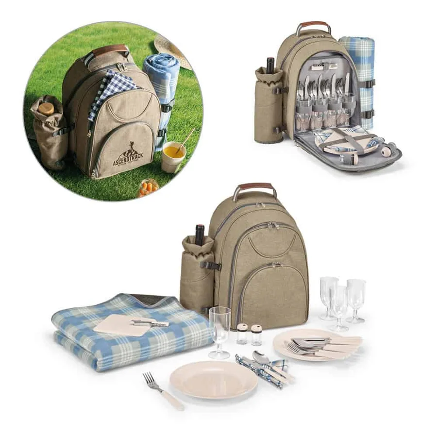 VILLA. kylväsk picknickryggsäck i 600D, återvunnen polyester med hög densitet