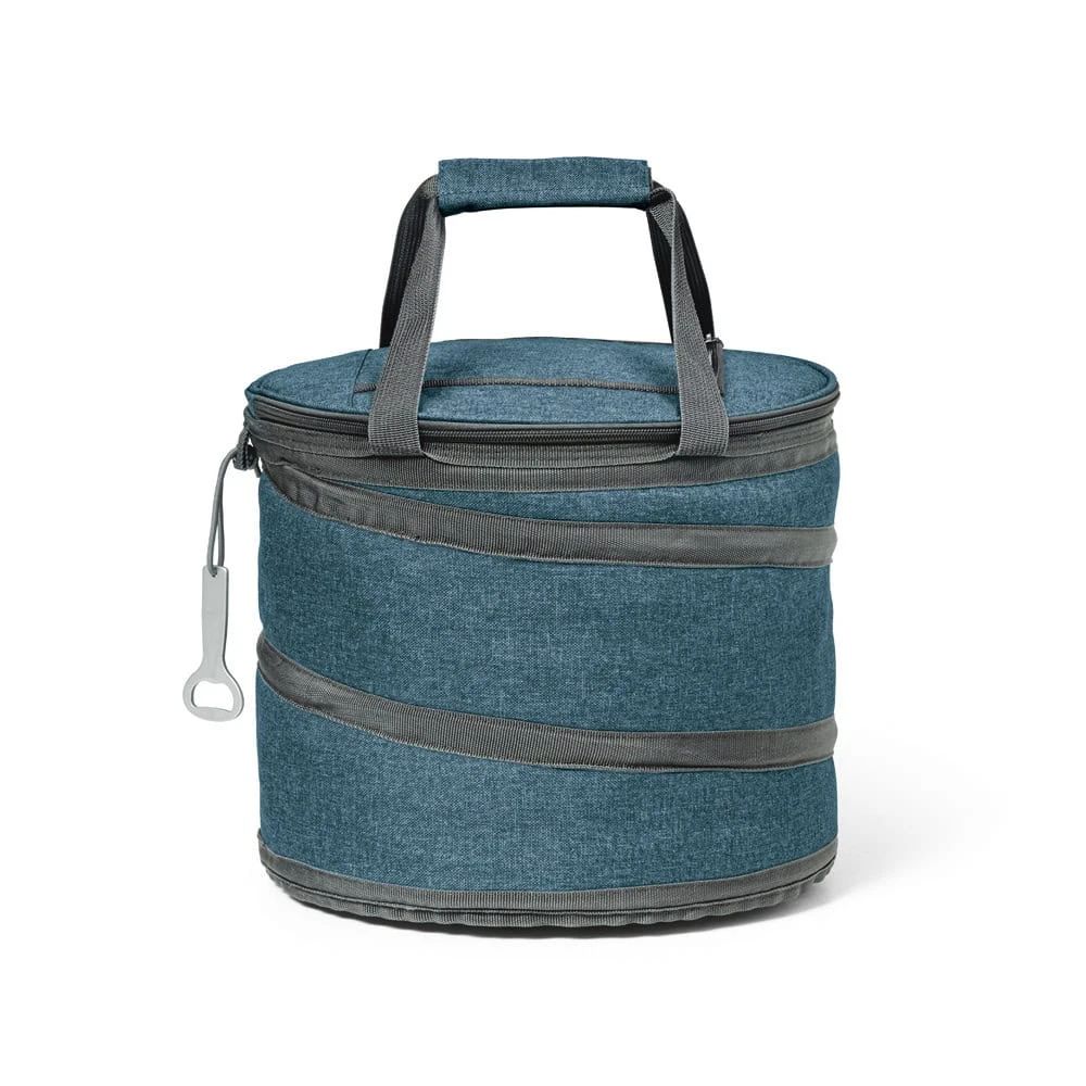 Vikbar kylpåse på 15 liter med handtag, perfekt för mat och dryck på resan.