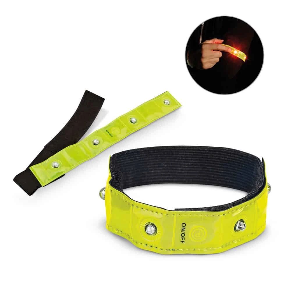 VISIBLE. Reflexarmband med 4 röda lysdioder – profilreklam med tryck från ExpoTryck