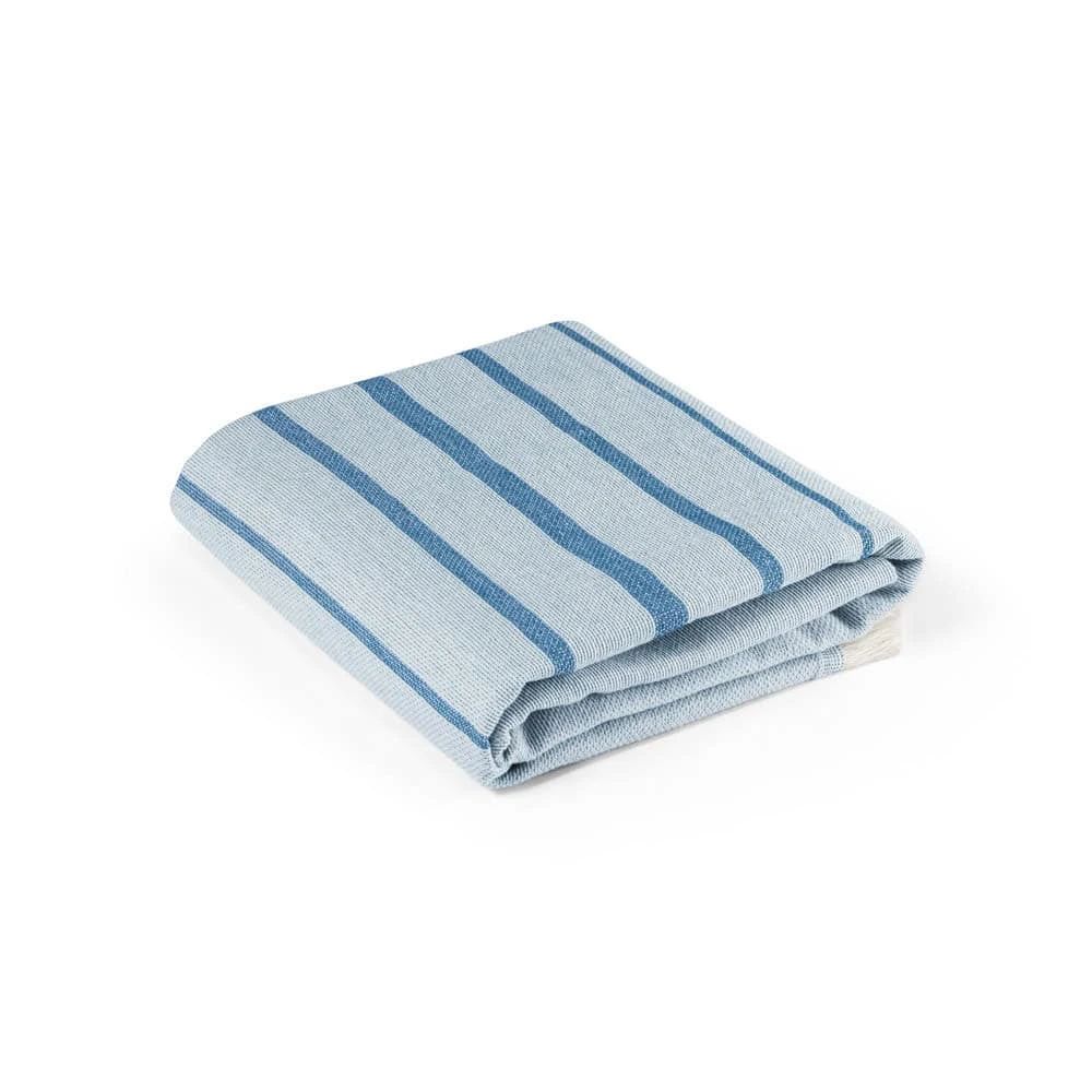 CAPLAN. Multifunktionell handduk (260 g/m²) tillverkad av lätt och motståndskraftig bomull (90 %) och återvunnen bomull (10 %)