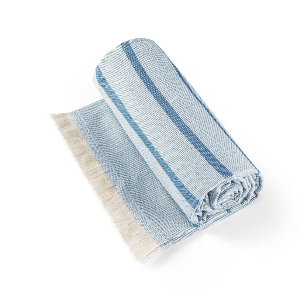 CAPLAN. Multifunktionell handduk (260 g/m²) tillverkad av lätt och motståndskraftig bomull (90 %) och återvunnen bomull (10 %)
