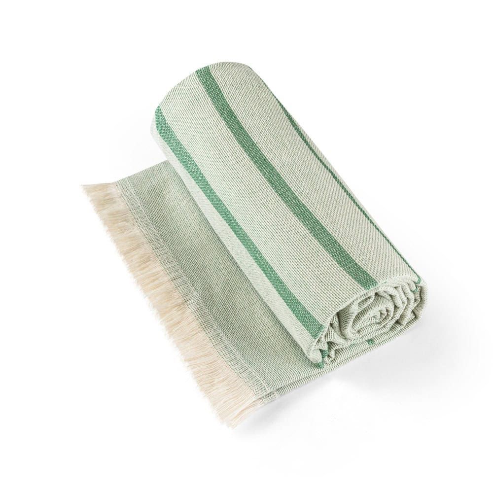 CAPLAN. Multifunktionell handduk (260 g/m²) tillverkad av lätt och motståndskraftig bomull (90 %) och återvunnen bomull (10 %)