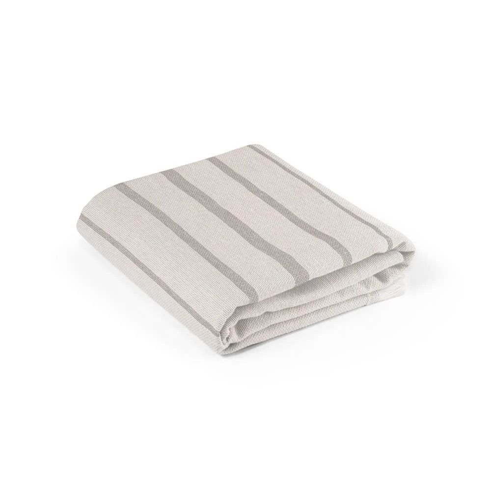 CAPLAN. Multifunktionell handduk (260 g/m²) tillverkad av lätt och motståndskraftig bomull (90 %) och återvunnen bomull (10 %)