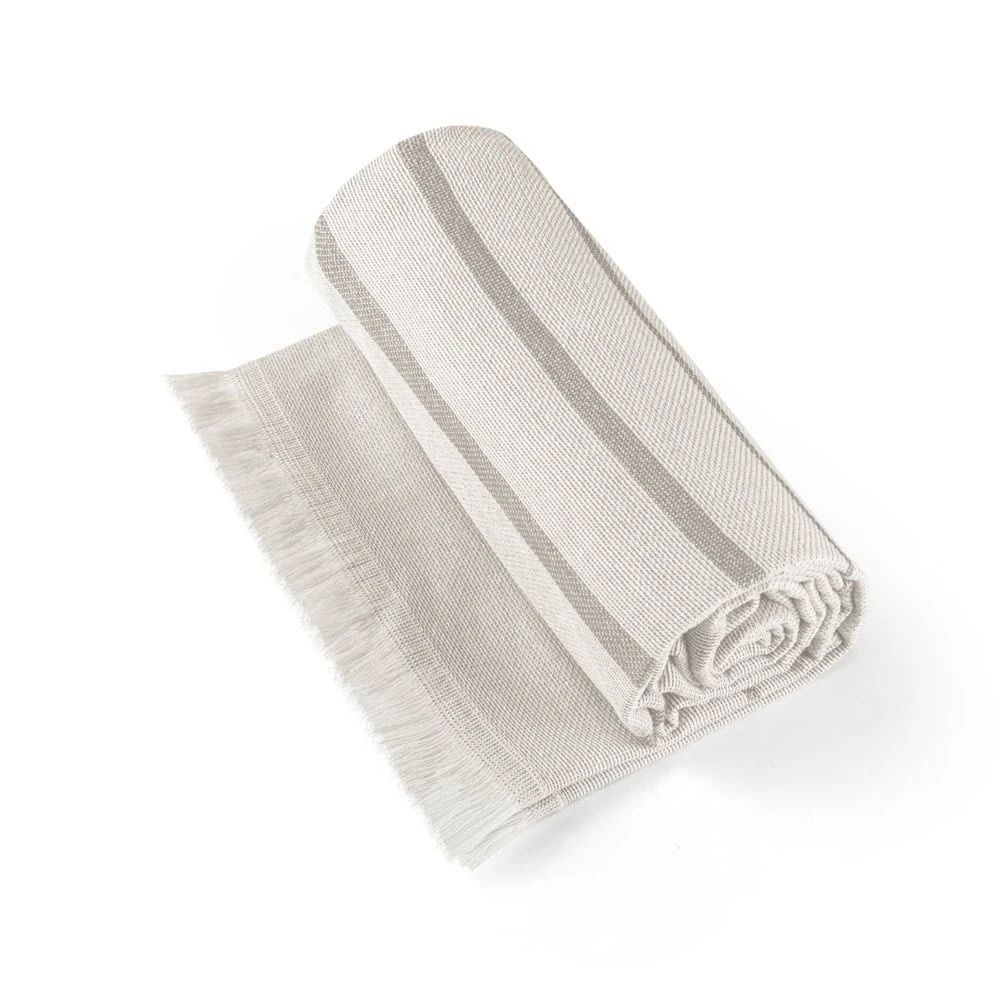 CAPLAN. Multifunktionell handduk (260 g/m²) tillverkad av lätt och motståndskraftig bomull (90 %) och återvunnen bomull (10 %)