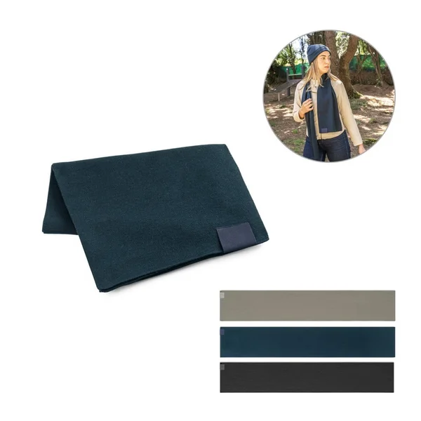 SERENITY. Halsduk i återvunnen polyester (100 % rPET) med en sydd detalj för tryck – profilreklam med tryck från ExpoTryck