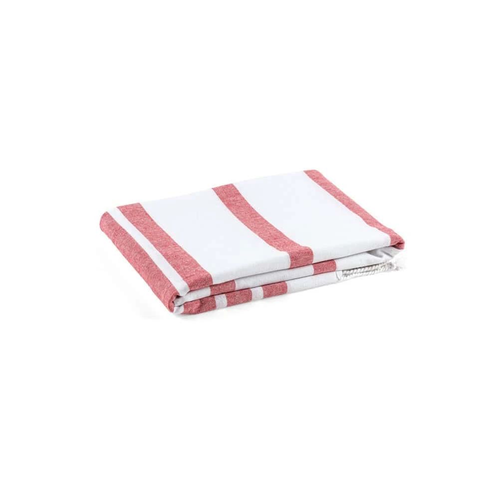 SARDENHA. Strandhandduk i bomull (70 % återvunnen) och polyester (30 % återvunnen) (180 g/m²)