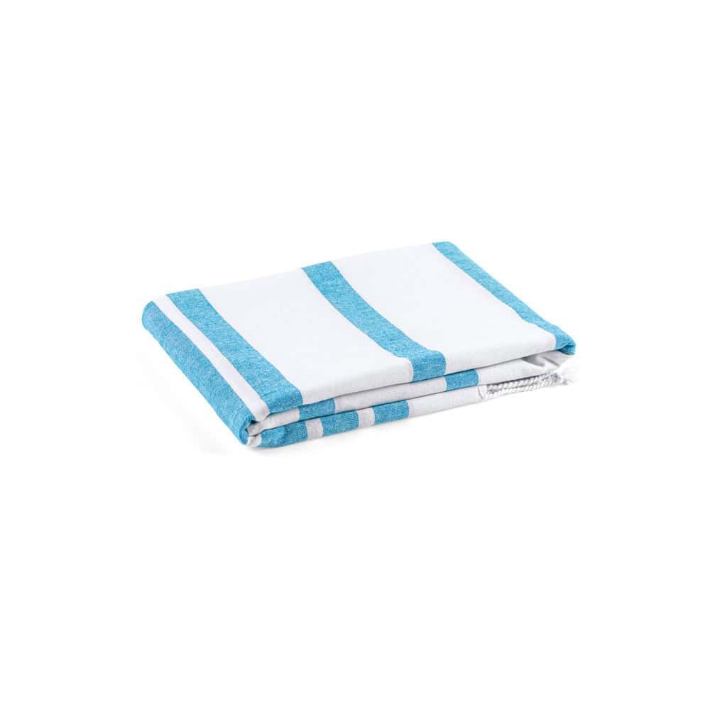 SARDENHA. Strandhandduk i bomull (70 % återvunnen) och polyester (30 % återvunnen) (180 g/m²)