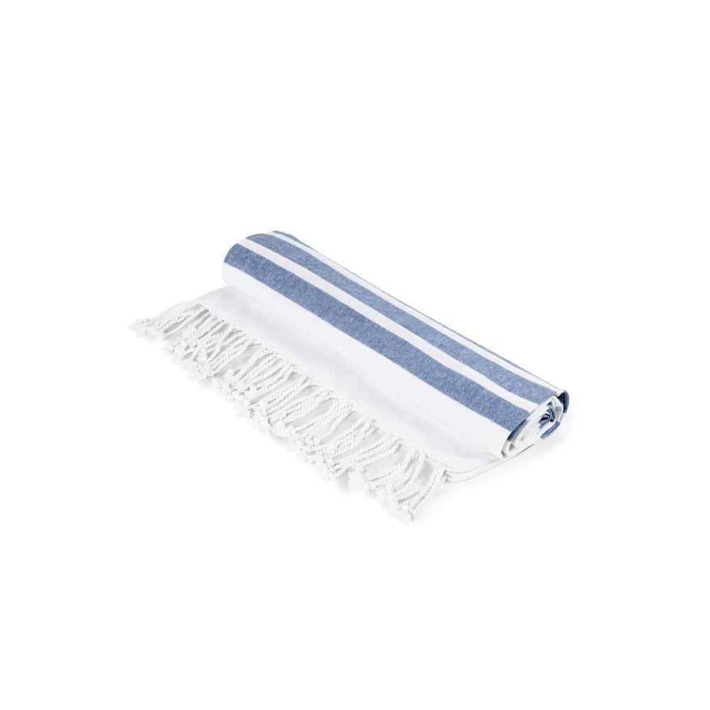 SARDENHA. Strandhandduk i bomull (70 % återvunnen) och polyester (30 % återvunnen) (180 g/m²)