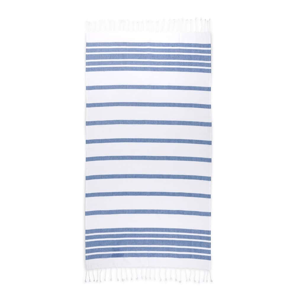 SARDENHA. Strandhandduk i bomull (70 % återvunnen) och polyester (30 % återvunnen) (180 g/m²)