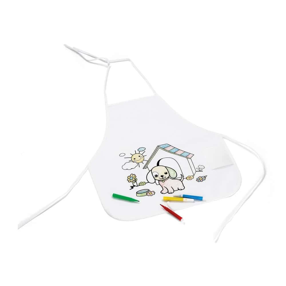 NILO. Barnförkläde för färgläggning i non-woven (80 g/m²)