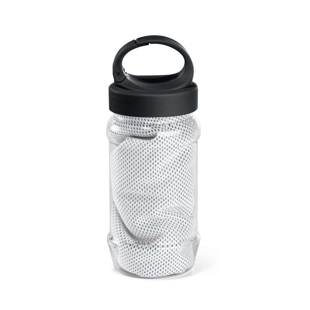 ARTX PLUS. Set med en PP- och PET-flaska och en sporthandduk av polyamid och polyester