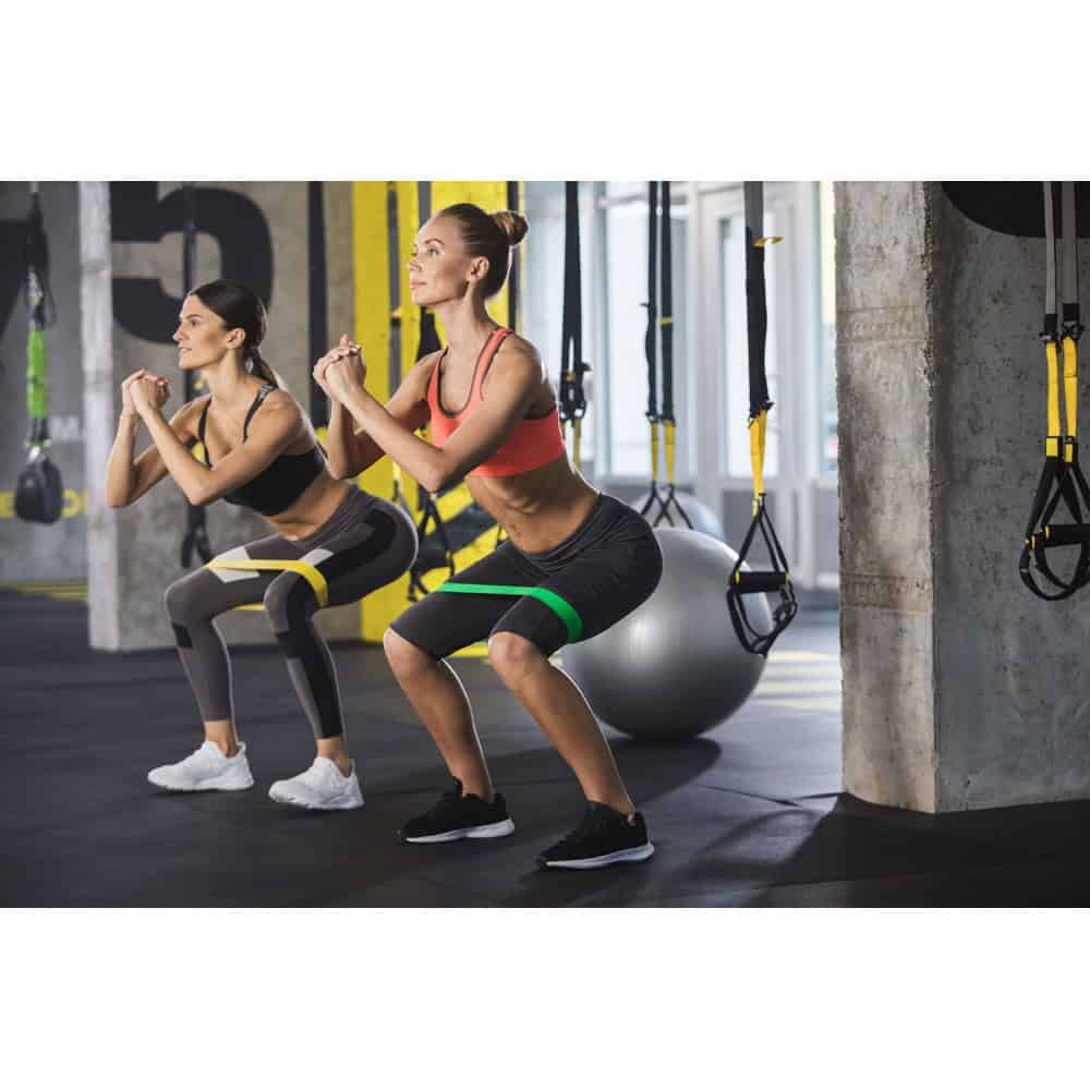BURPEE. Set med elastiska band med non-woven påse