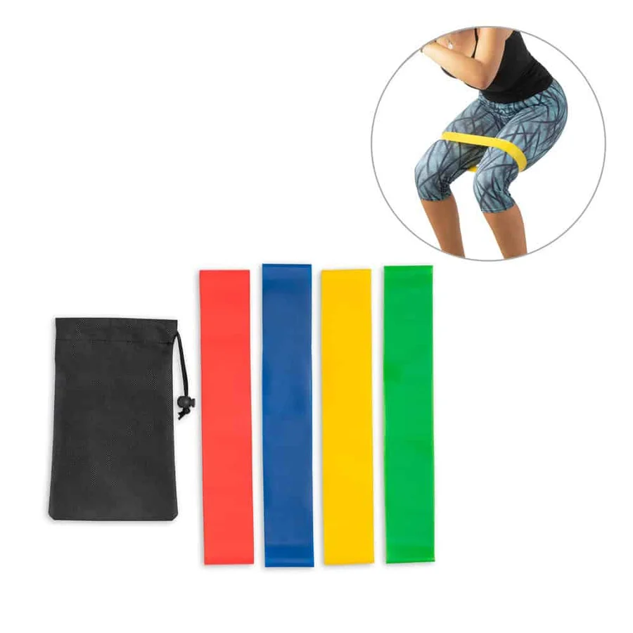 BURPEE. Set med elastiska band med non-woven påse