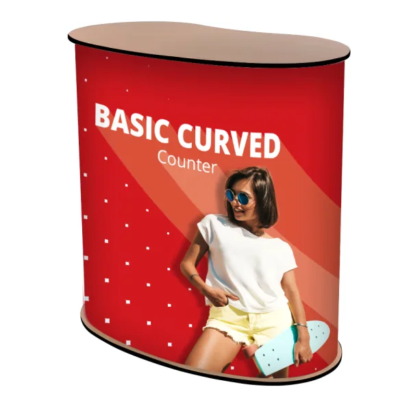 Curved Mässbord – profilreklam med tryck från ExpoTryck