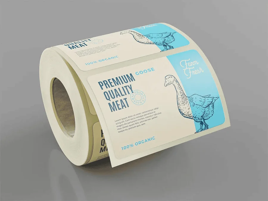 Etiketter Rulle - Papper