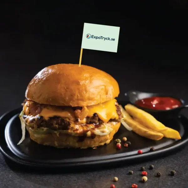 Hamburgareflaggor – profilreklam med tryck från ExpoTryck