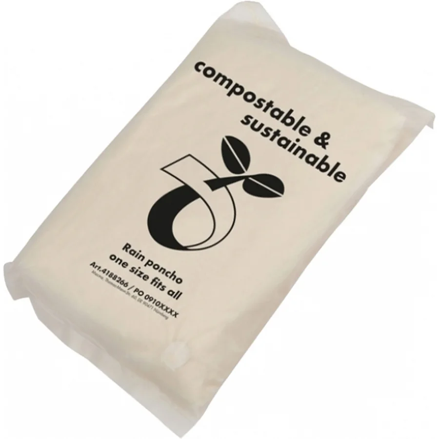Biologiskt nedbrytbar regnponcho FLEURUS