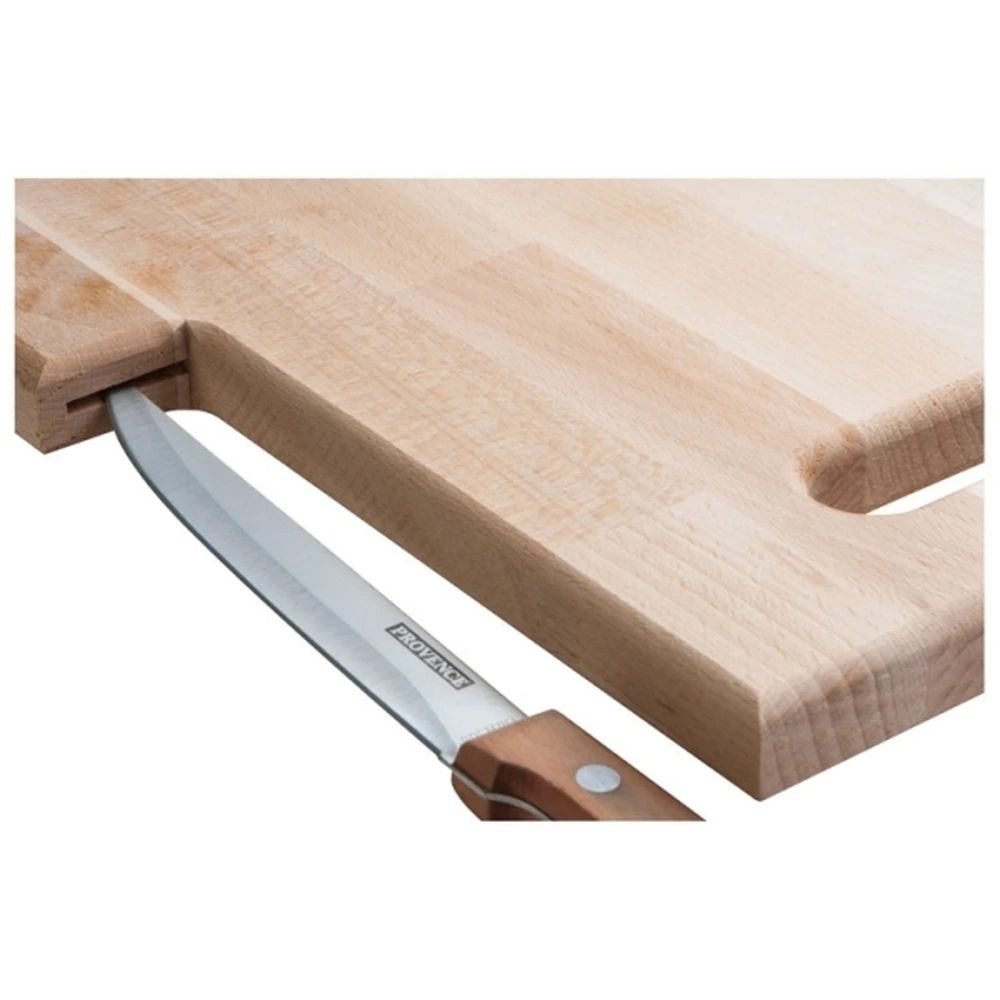 Trä köksbräda med en kniv LIZZANO