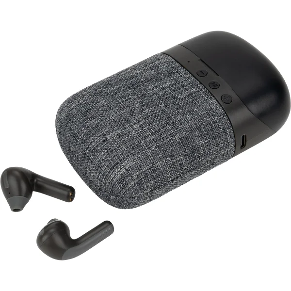 Bluetooth Speaker HF01 with Built-in Earbuds 2 in 1 – profilreklam med tryck från ExpoTryck