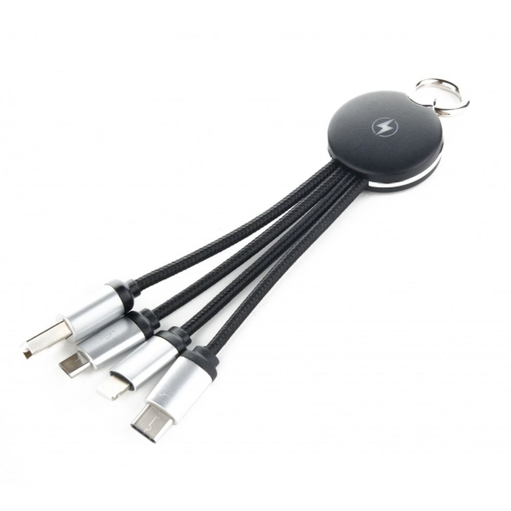 3-i-1 kabel med upplyst logotyp