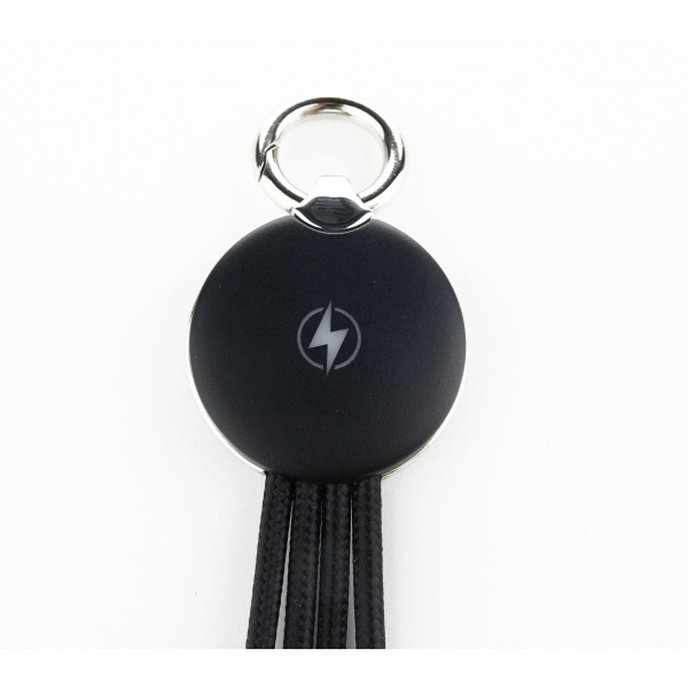 3-i-1 kabel med upplyst logotyp