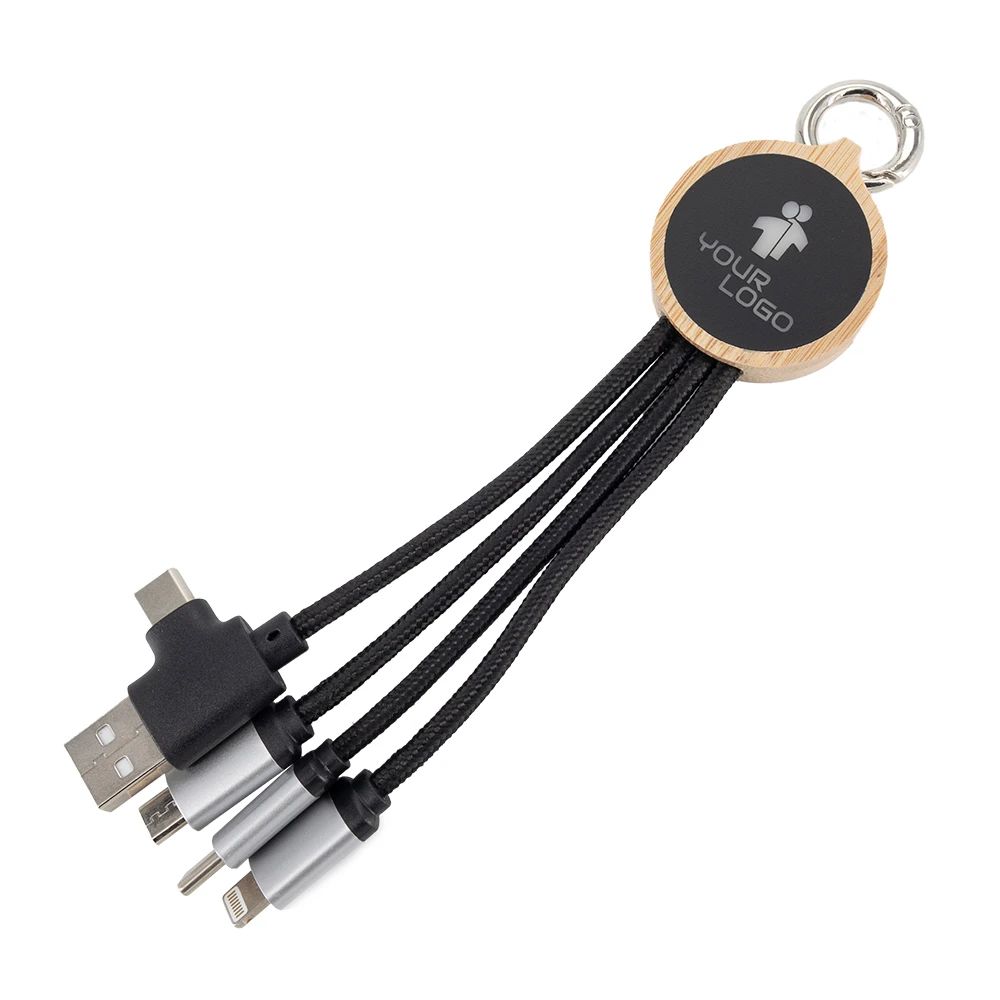 4w1 cable with illuminated logo LH-ZMU05 – profilreklam med tryck från ExpoTryck