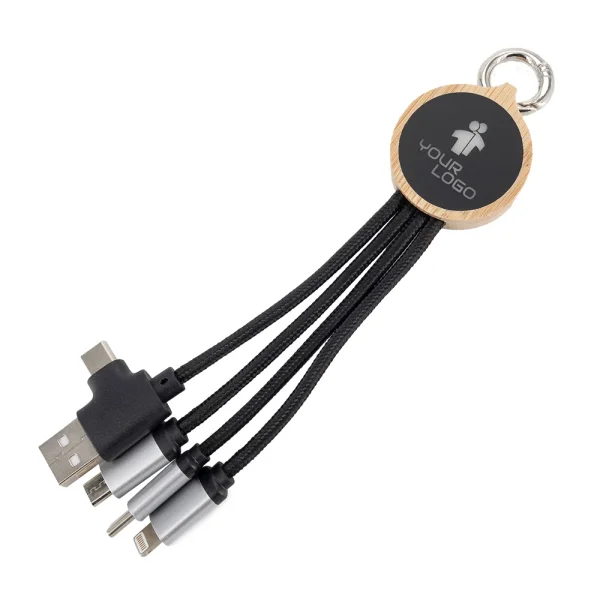 4w1 cable with illuminated logo LH-ZMU05 – profilreklam med tryck från ExpoTryck