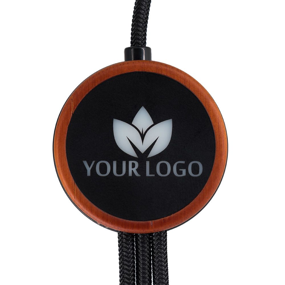 3-i-1-kabel med upplyst logotyp, LH-ZM04
