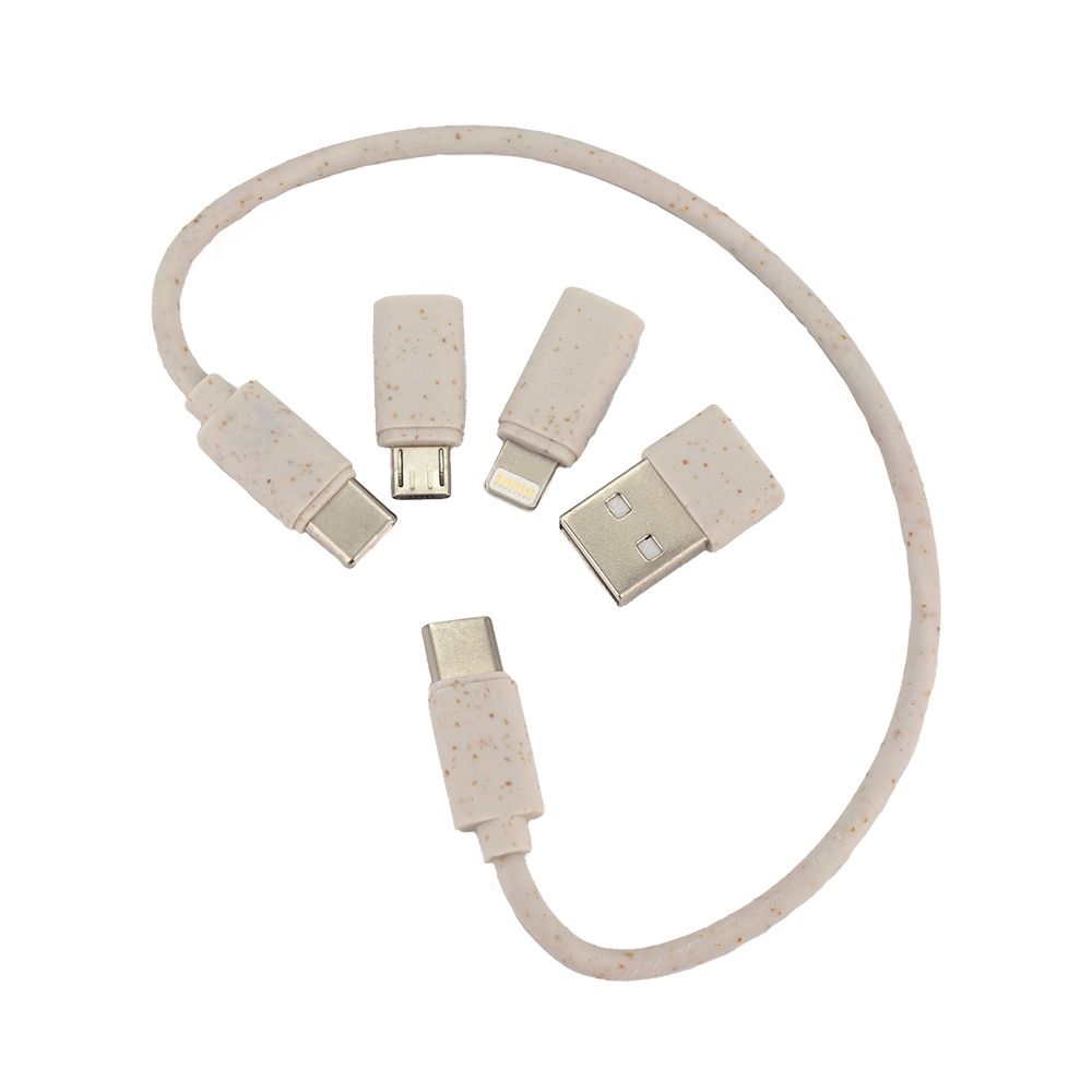 4-i-1-kabel i träfodral, LH-ZM01
